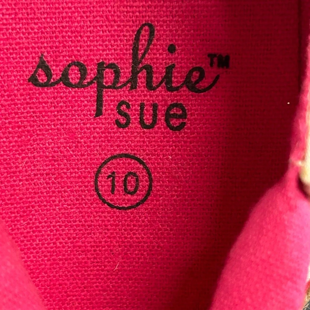 Sophie Sue Women's 10 Floral‎ Espadrille Sneakers Canvas Lightweight Cottagecore